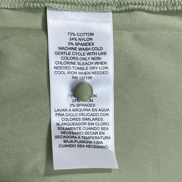 Danielle Bernstein Mini Dress Ladies Sm Green Corset Puff Zip Sleeve Square Neck - Picture 6 of 13